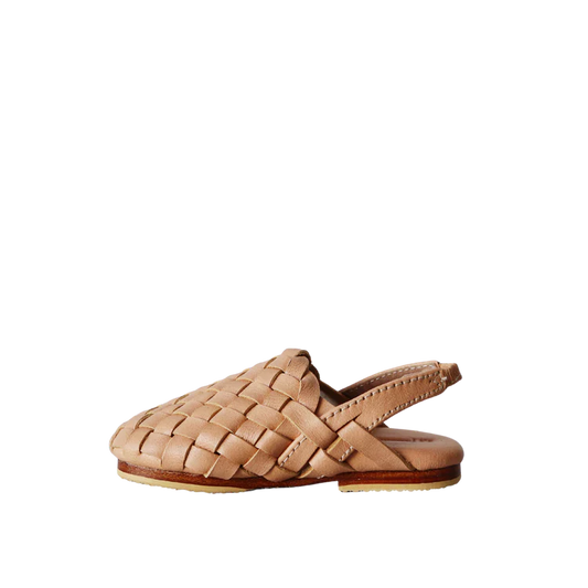 Handwoven Leather Mules For Kids