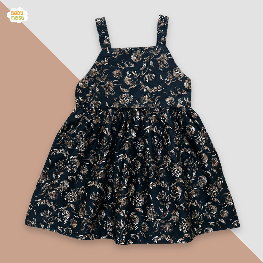 Baby Frock Dark Blue -BNBSF-480