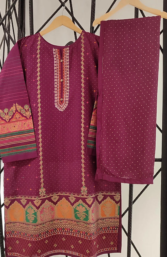 Golden Elegance 3 pc pret wear collection by Amna Khadija - BP 02