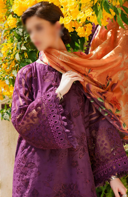 BAROQUE Embroidered SWISS LAWN  2024 Festive Collection - BQL-SL12-D04