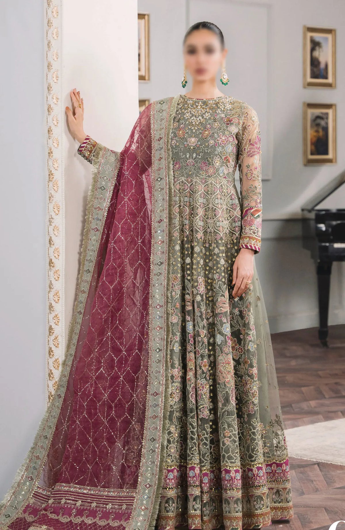 Baroque Chantelle Embroidered Collection Vol 12 - BQU-CH12-D02