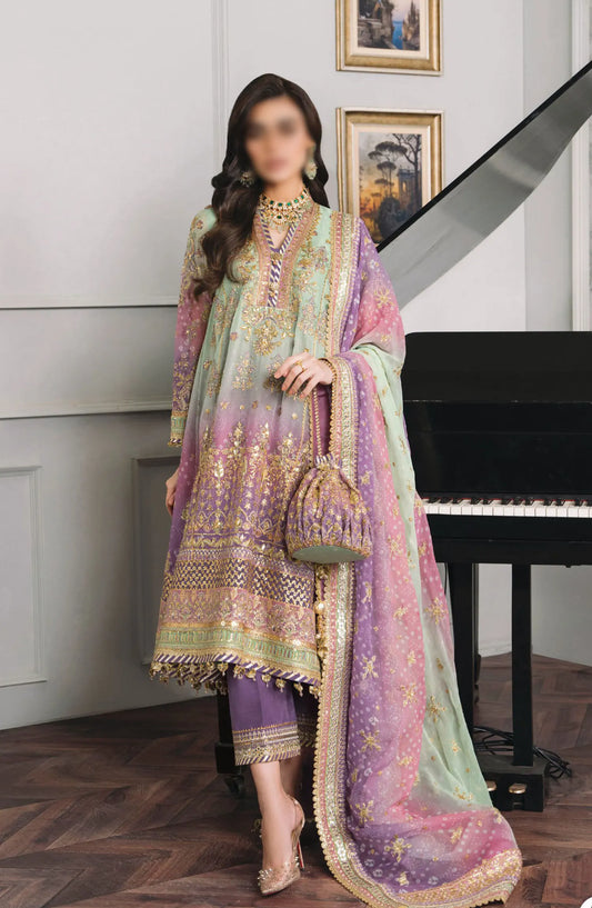 Baroque Chantelle Embroidered Collection Vol 12 - BQU-CH12-D08