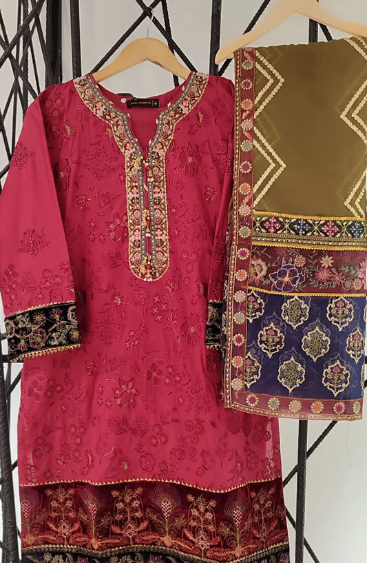 Luxury Lawn Pret Collection by Amna Khadija - BR EX 07 Stitch