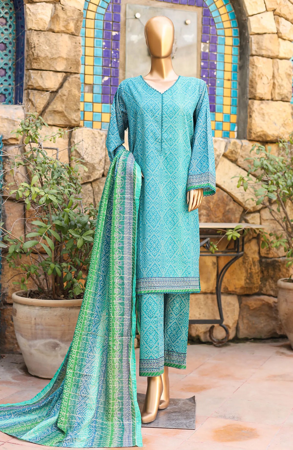 Bin Saeed Summer Basic Lawn Collection 2024 - BSBLC 54