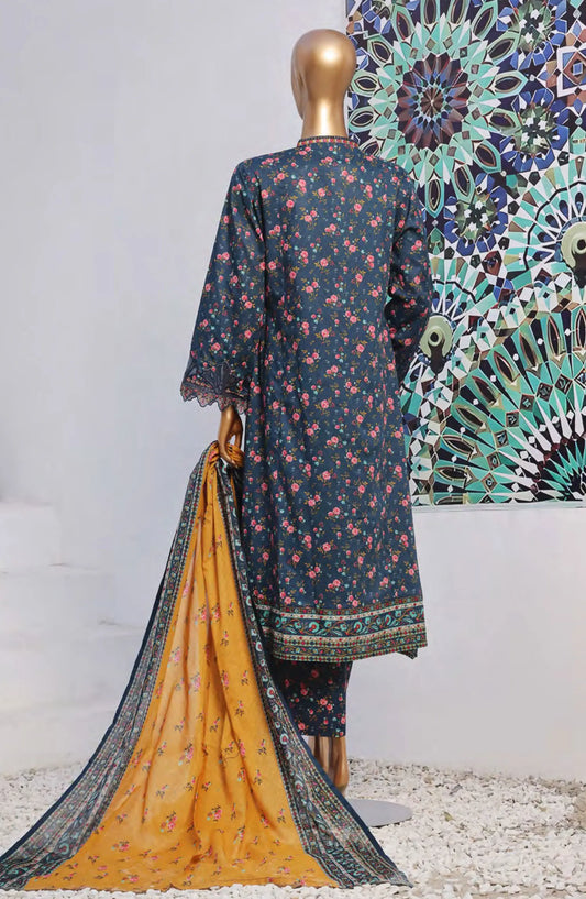 Bin Saeed Lawn Embroidered Frock Collection 2024 - BSELSC 07