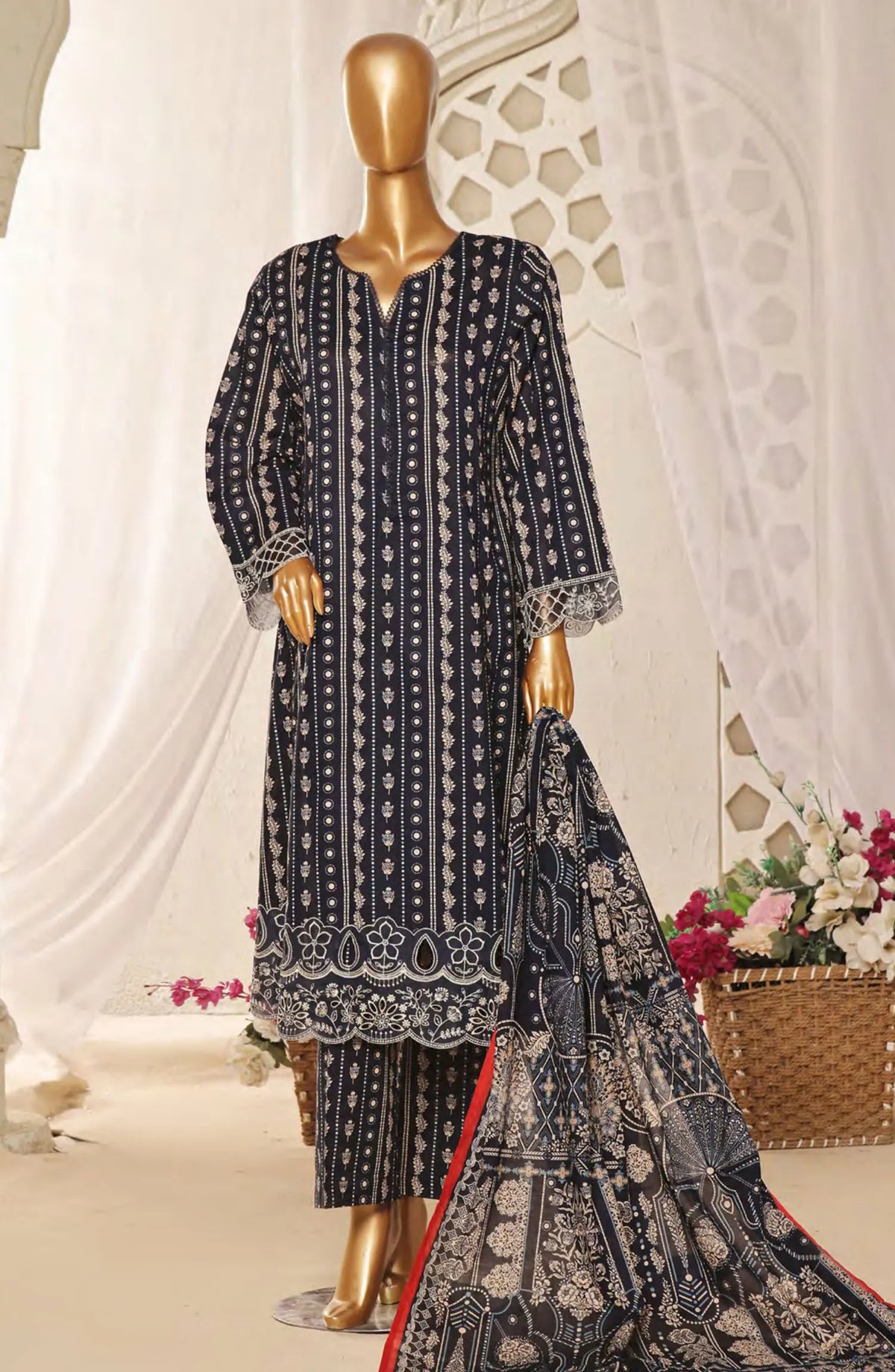 Bin Saeed Lawn Embroidered Frock Collection 2024 - BSELSC 29