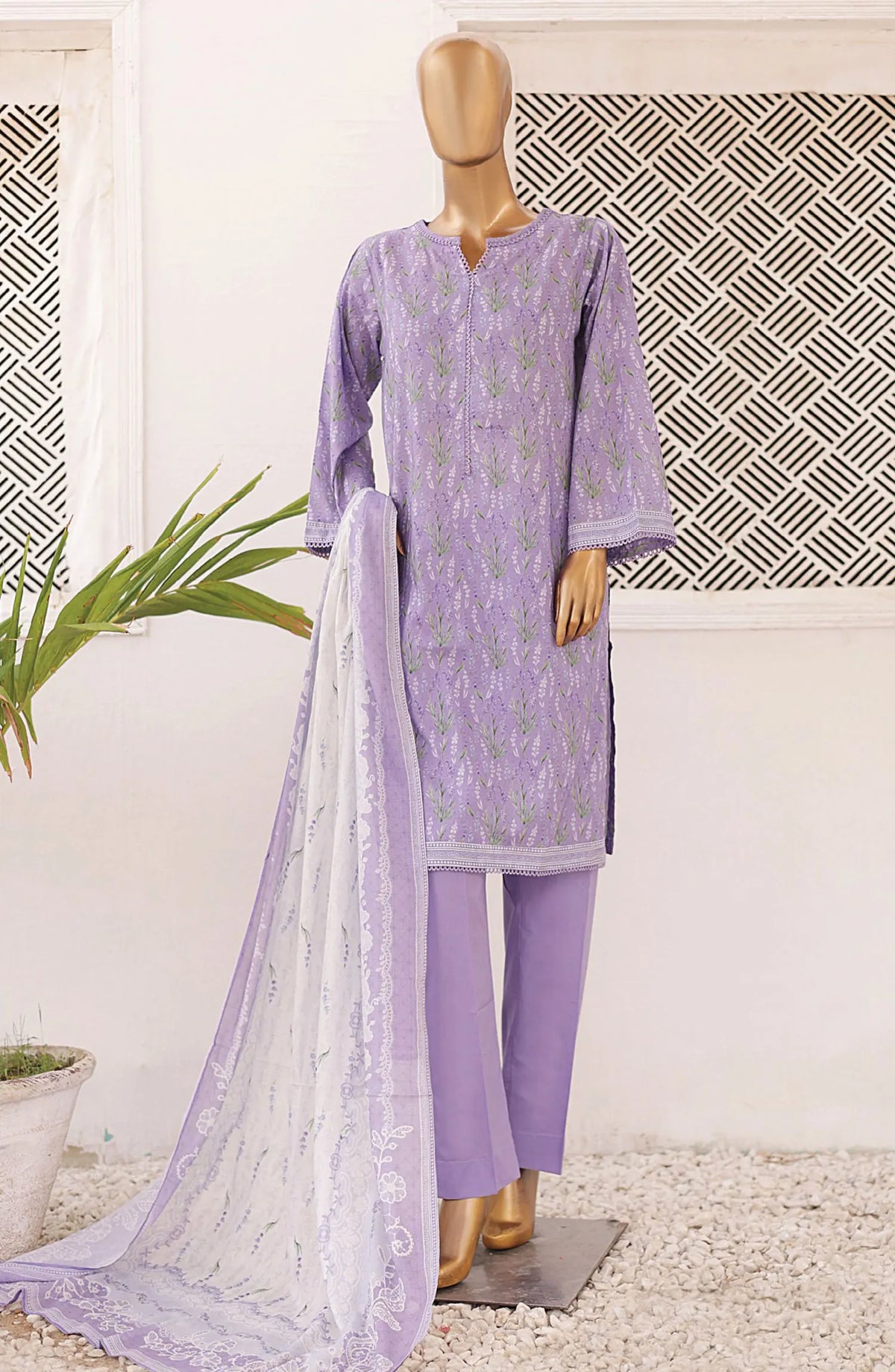 Bin Saeed Printed Lawn Collection 2024 - BSP D 15