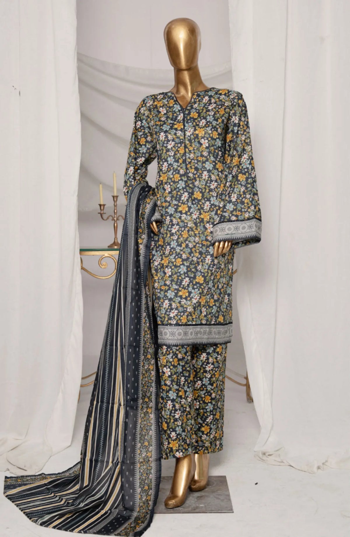 Bin Saeed Summer Basic Lawn Collection 2024 - BSSBLP 02