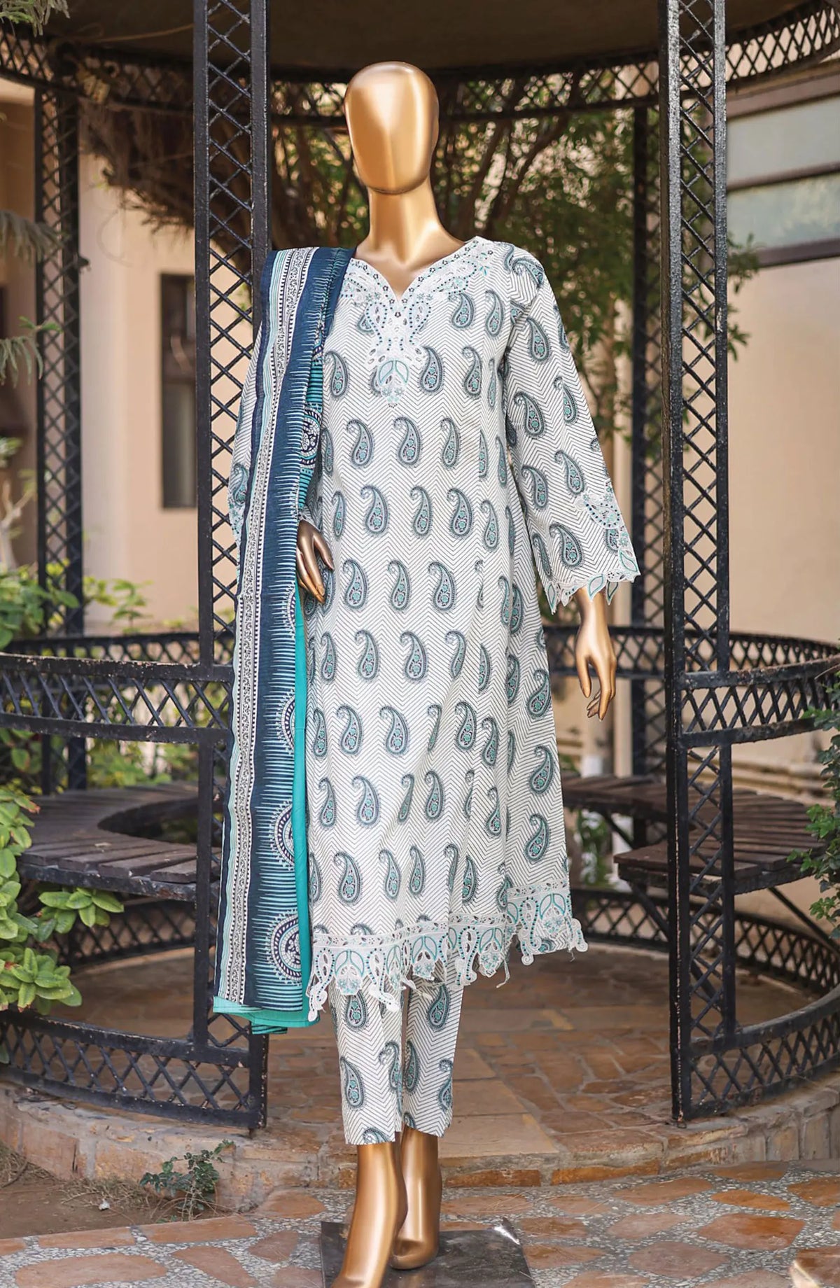 Bin Saeed Summer Cutwork Frocks Collection 2024 - BSSCF 08