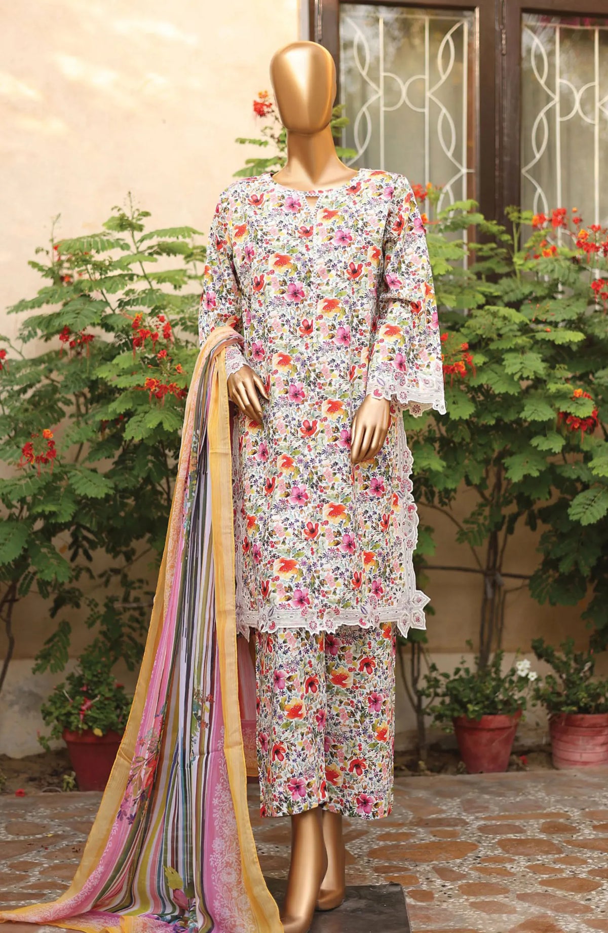 Bin Saeed Summer Lawn with Chiffon Dupatta Collection 2024 - BSSLC 16