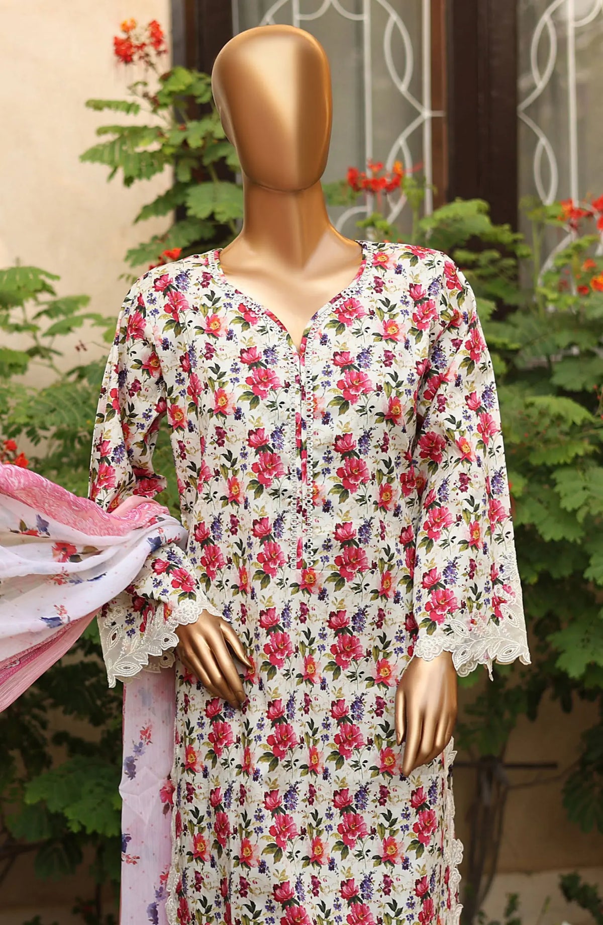 Bin Saeed Summer Lawn with Chiffon Dupatta Collection 2024 - BSSLC 18
