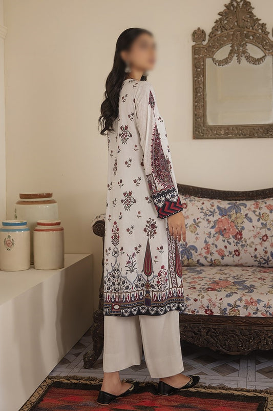 Manzil - Khaddar and Linen Unstitched Collection D- CALLA LILY - 2PC