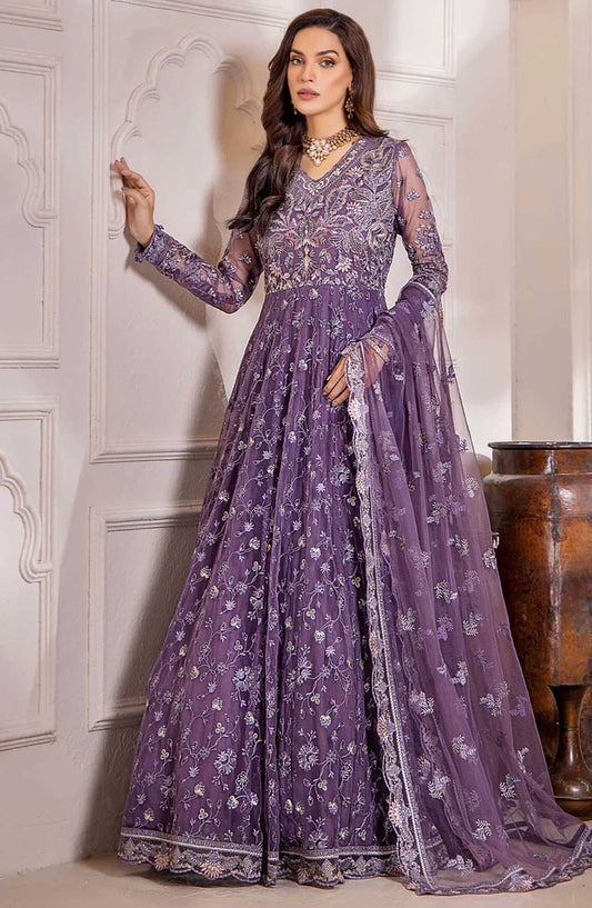 Lamisah Luxury Chiffon Unstitched Collection By Lavish Premium - Celestial