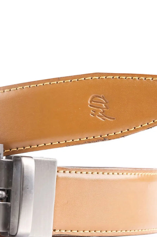 Belts Collection By Jild - Chromium Double Sided Reversible Men's' Leather Belt-BLACK TAN BRN