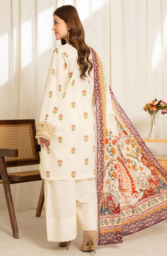 Sule by Coco Printed Lawn Unstitched 3 Piece Suit - D-09 - ZS25CSV1 - Beige - Summer Collection