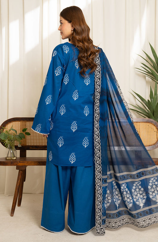 Sule by Coco Printed Lawn Unstitched 3 Piece Suit - D-01 - ZS25CSV1 - Blue - Summer Collection