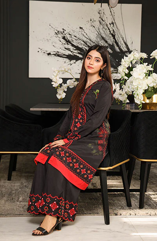 Nazmina Luxe Co Ords 2 Pc Stitched Collection - Comets Trail (ZA-01)