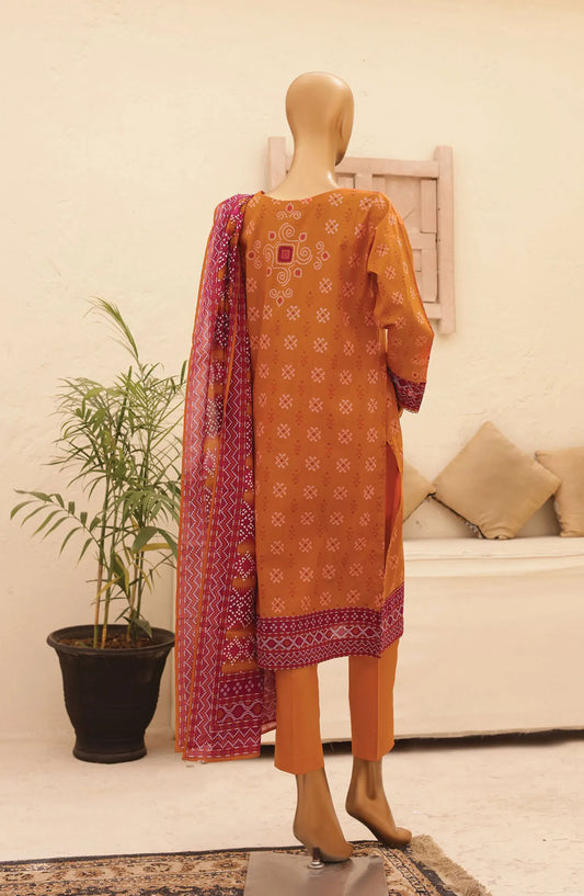 HZ Chunri Printed Lawn Collection 2024 - CPC 101 A
