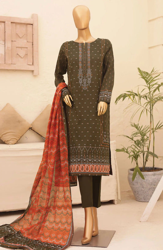 HZ Chunri Printed Lawn Collection 2024 - CPC 105 A