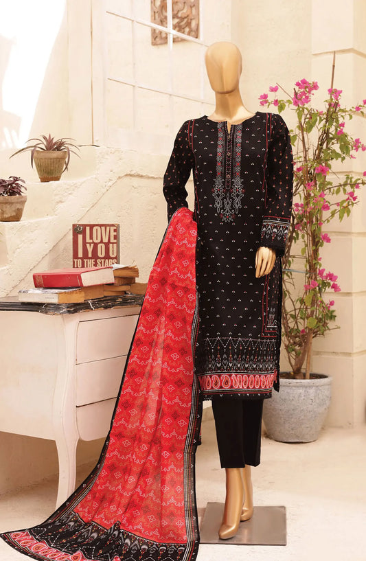 HZ Chunri Printed Lawn Collection 2024 - CPC 105 B