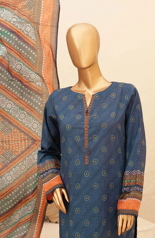 HZ Chunri Printed Lawn Collection 2024 - CPC 106 B