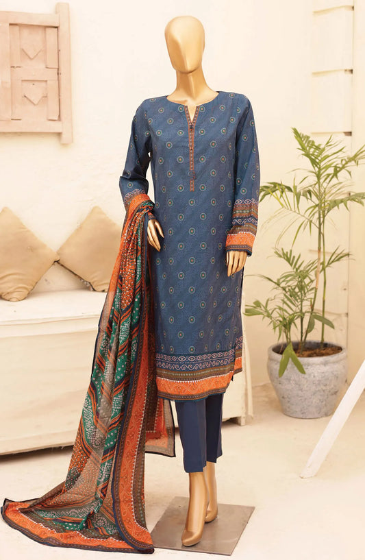 HZ Chunri Printed Lawn Collection 2024 - CPC 106 B