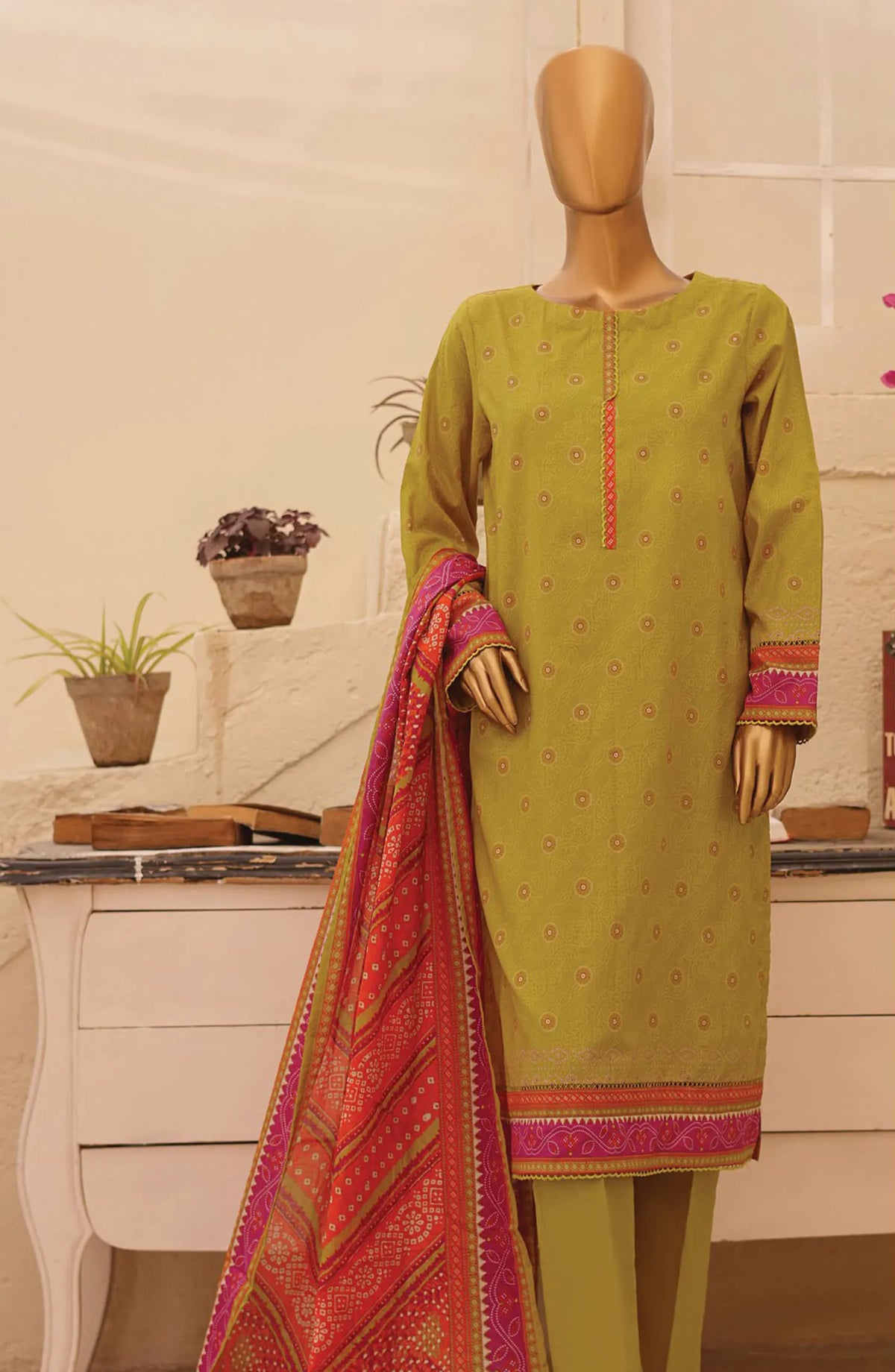 HZ Chunri Printed Lawn Collection 2024 - CPC 106 A