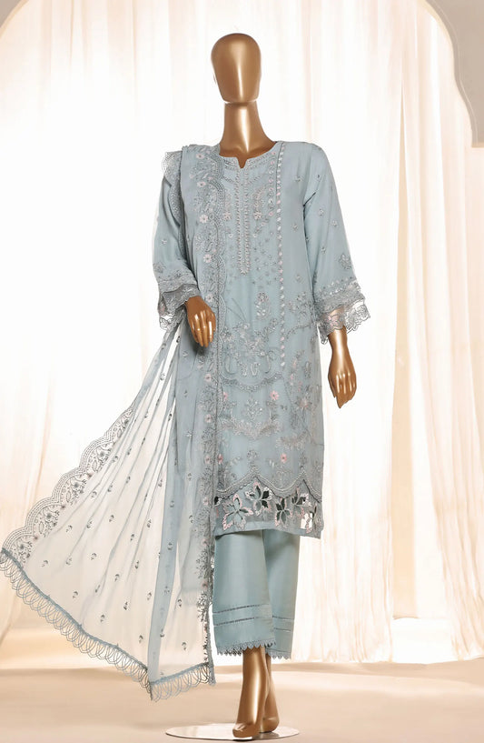 SADABAHAR Afsanay Luxury Chiffon Collection Vol 3 - CR-04 Blue
