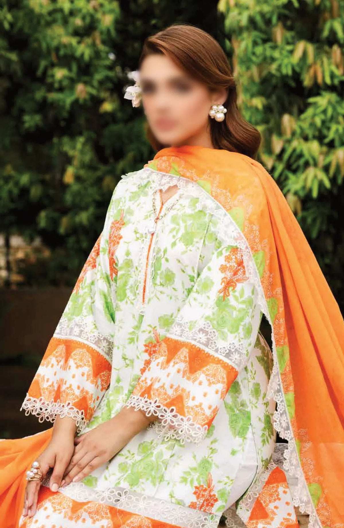 Charizma Range Embroidered Lawn with Embroidered Voile Dupatta Vol 03 - CRN4-27