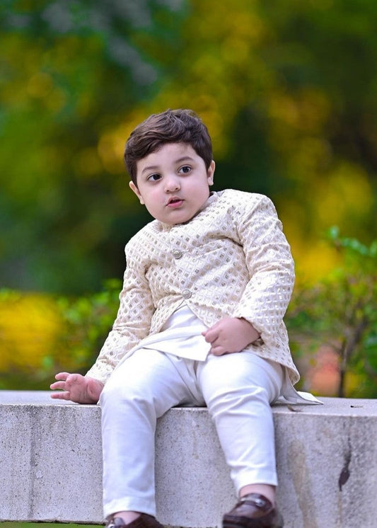 White Prince coat suit - P15