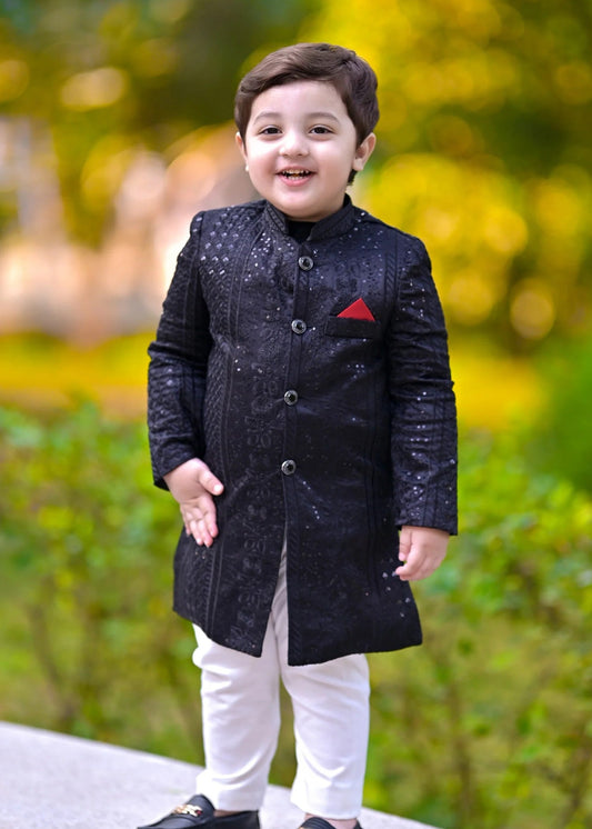 Black shervani - S4