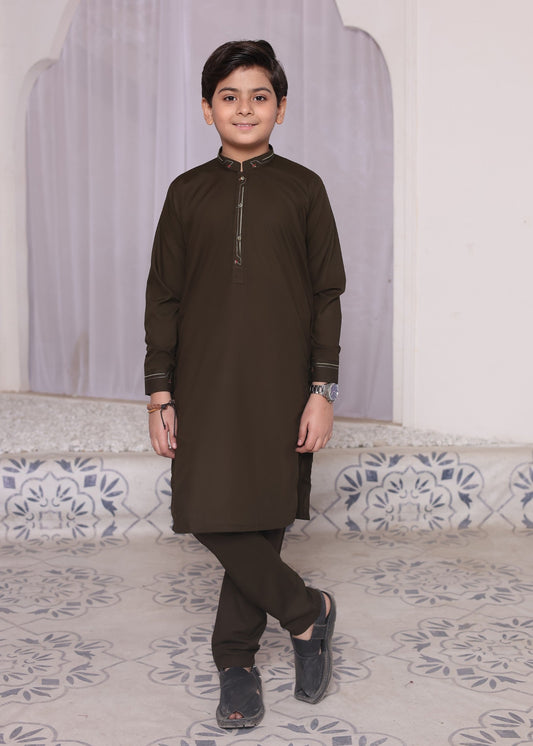 Brown Designing kurta trouser KT 48