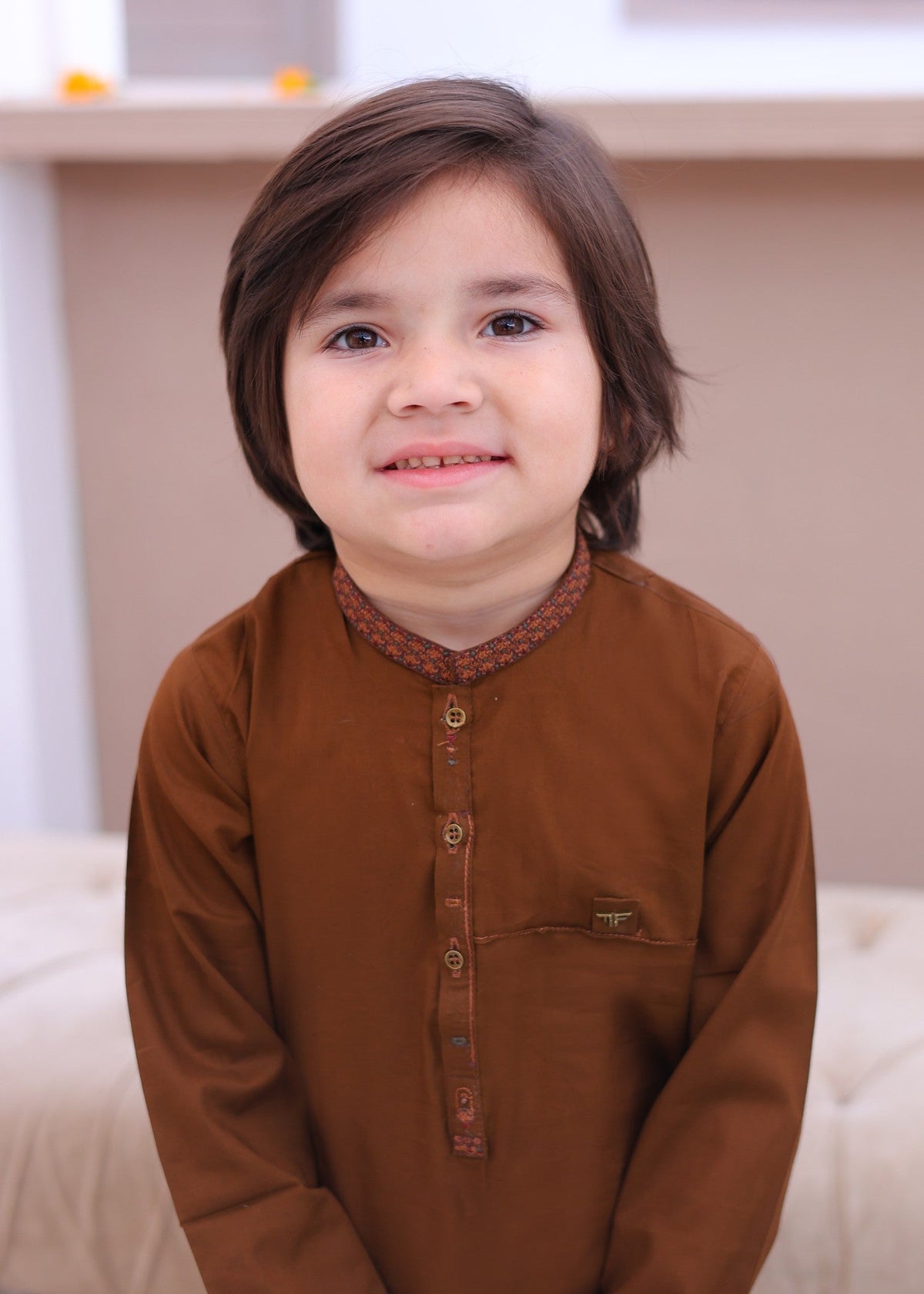Light Brown Kurta Trouser-AH 008