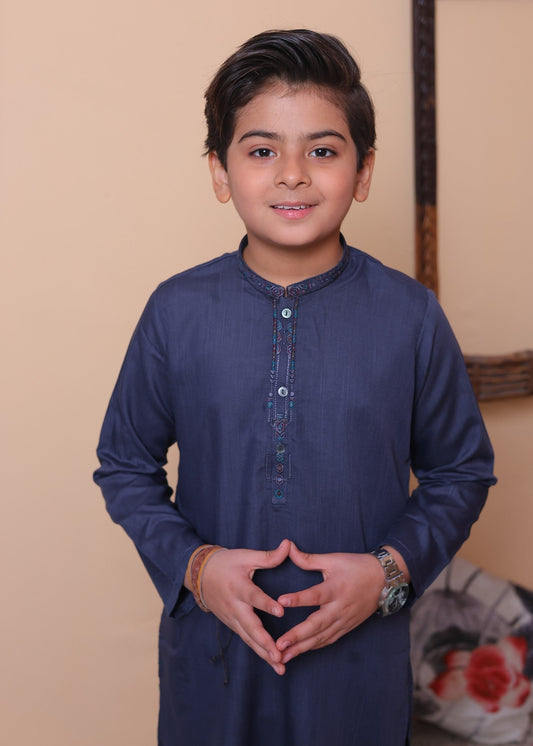 Indigo Blue Kurta Trouser-AH 033