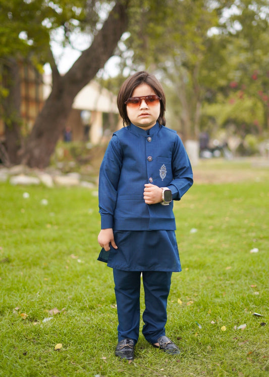 Admiral Blue Waistcoat Suit EW 44