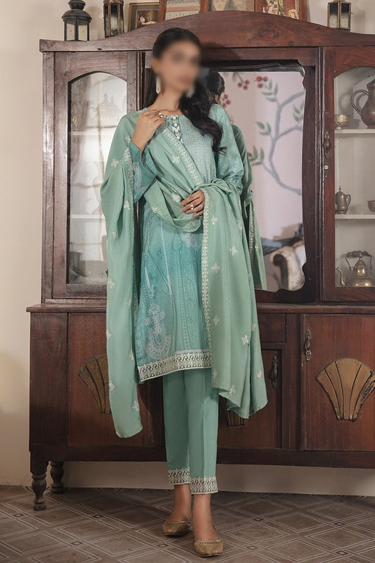 Manzil - Khaddar and Linen Unstitched Collection D- CRYSTAL LINES