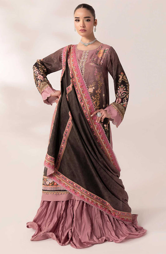 SUAY by Sahane Printed Silk Unstitched 3 Piece - CT-15007 Lilana - SAH25S - Tea Pink - Eid Formal Collection