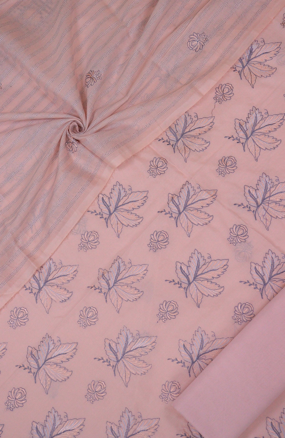 Saqafah by Amna Khadija Embroidered Lawn Unstitched 3 Piece Suit - D-01 - AM25SQFL - Pink - Summer Collection