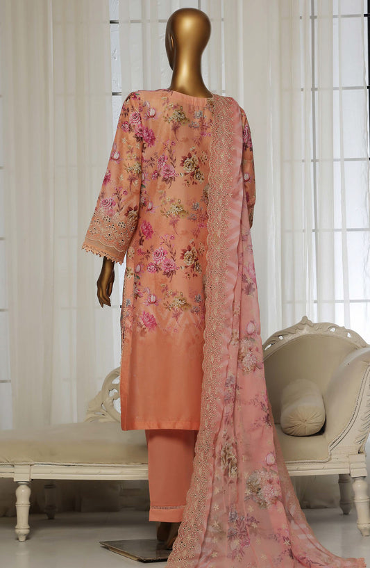 Sadabahar Chikankari Stitched 3 Piece Suit - D-01 - SBD25LFC - Pink - Summer Collection