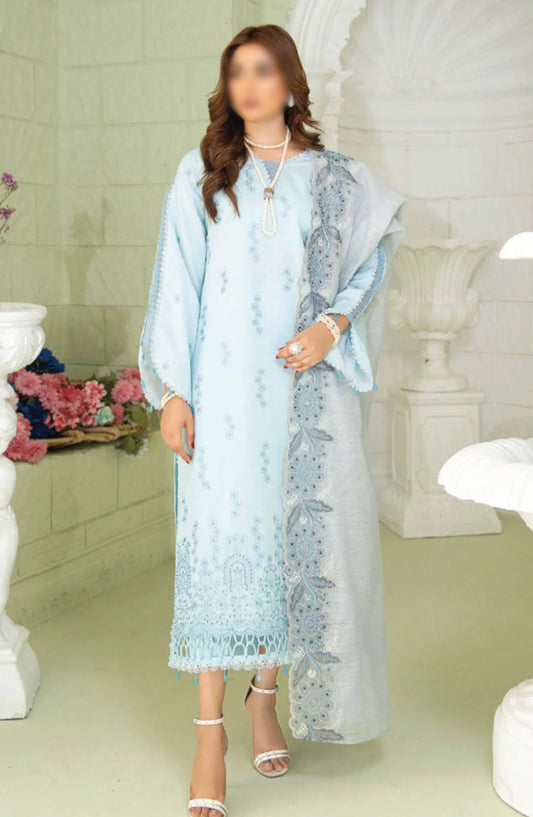 Baad- e- Baharaan Chikankari Collection with Fancy Dupatta - Design 02