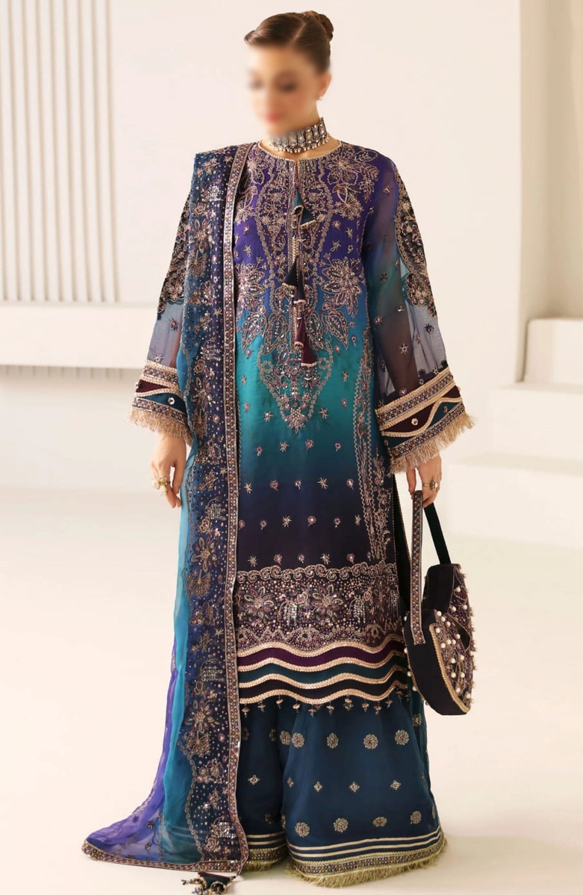 Alizeh La Ruhe Luxury Festive Collection 2024 - D 02 Oasis