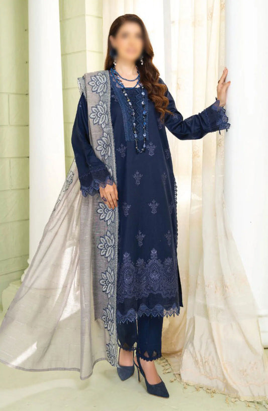 Baad- e- Baharaan Chikankari Collection with Fancy Dupatta - Design 03