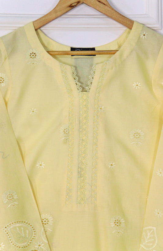 Emerge Embroidered Lawn Stitched 3 Piece Suit - D-04 - EM25CL3 - Yellow - Summer Collection