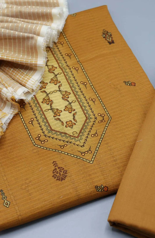 Cocktail Lawn Rangoli Check Dupatta Collection By Amna Khadija - D 04