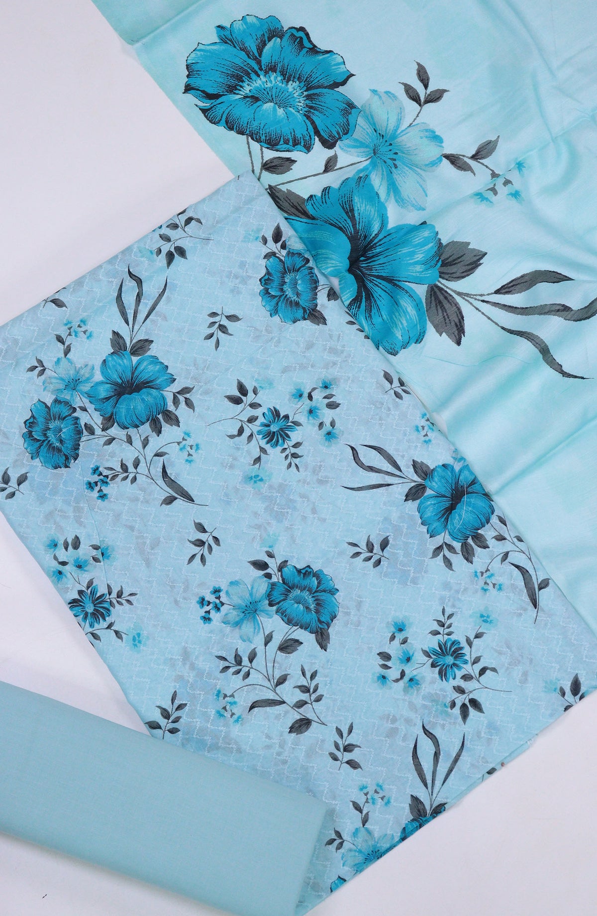 Maya by Amna Khadija Printed Lawn Unstitched 3 Piece Suit - D-05 - AM25MPPSL - Blue - Summer Collection