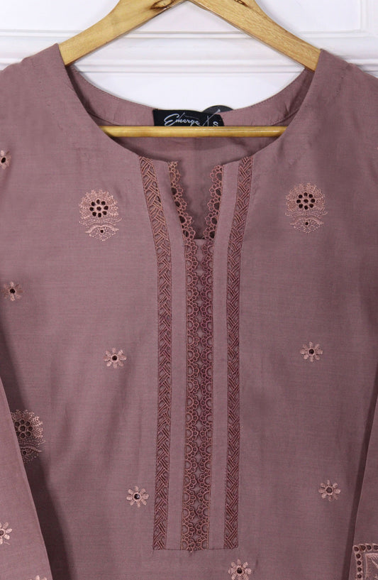 Emerge Embroidered Lawn Stitched 3 Piece Suit - D-05 - EM25CL3 - Pink - Summer Collection