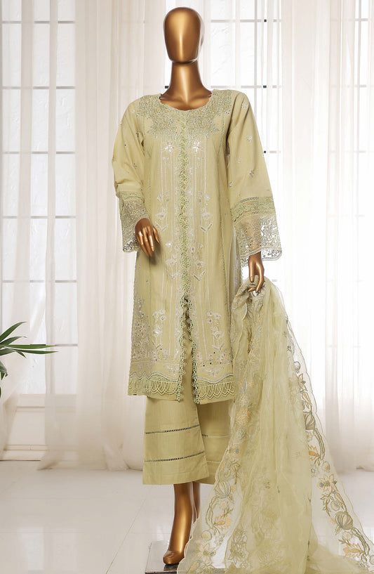 Sadabahar Embroidered Lawn Stitched 3 Piece Suit - D-05 - SDB25LES - Green - Spring Collection