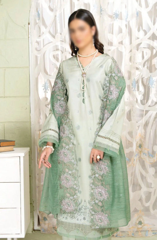Baad- e- Baharaan Chikankari Collection with Fancy Dupatta - Design 05