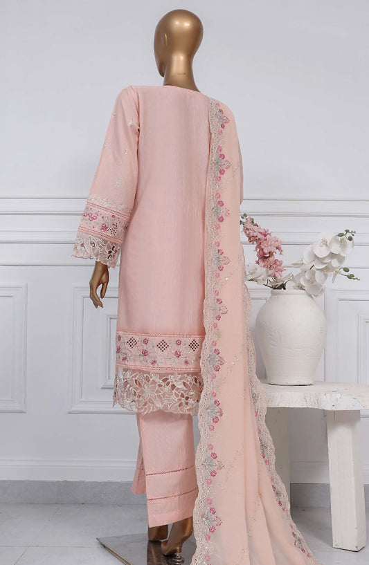 Sadabahar Embroidered Cotton Stitched 3 Piece Suit - D-05 - SB25LES - Peach - Spring Collection