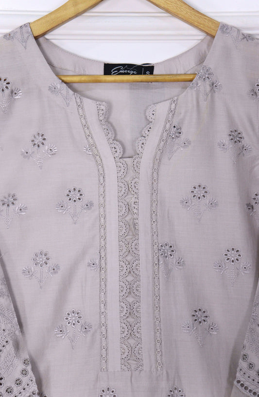 Emerge Embroidered Lawn Stitched 3 Piece Suit - D-06 - EM25CL3 - Purple - Summer Collection